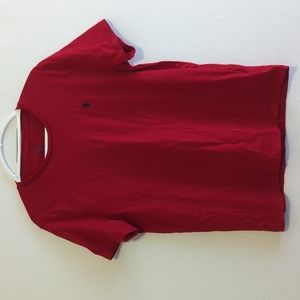 Polo Ralph Lauren Men's Custom Fit Red Tee Shirt Size Large